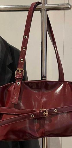 Burgundy purse
