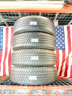 💰 Best deals are ca$h in person 4 USED TIRES T275/70R18 CONTINENTAL CONTITRAC TR LOAD "E" 80PSI LBS AIR PREASSURE 275 70 18