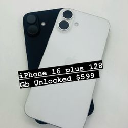 iPhone 16 plus 128 Gb Unlocked And Clean Imei 