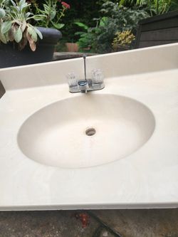Used Bathroom Sink with Faucet