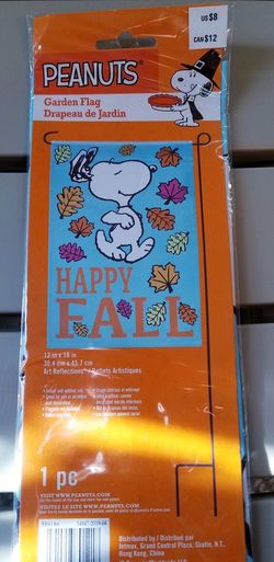 Snoopy Fall Garden Flag