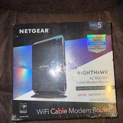 (NEW) NETGEAR NIGHTHAWK - WIFI CABLE MODEM ROUTER (AC1900 - DOCSIS 3.0)