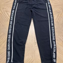 Calvin Klein black sweatpants/Joggers Size large 