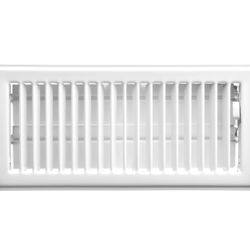 🏠🌬️ (5-Pack) Imperial 4” × 10” White Steel Louvered Floor Registers – Brand New! 🌬️🏠