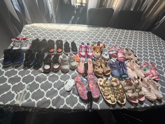 $25 Baby shoes & girl sandals $5