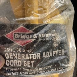 Briggs Stratton 30 Amp Generator cord set
