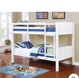 Bunk Bed twin and twin not including mattress and trundle
