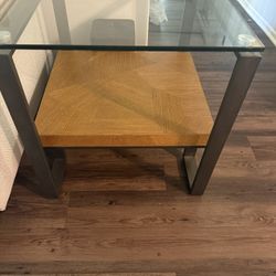 Modern Glass End Table
