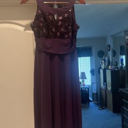  Beautiful Purple Dressy Dress With Sequined 