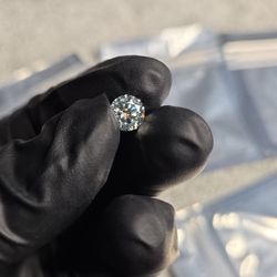2ct Moissanite Single Diamond Ice Blue