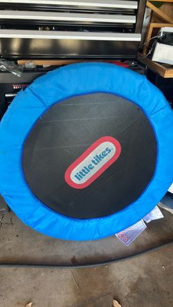 Little yikes trampoline with bar