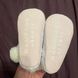 Rampage Pink Fuzzy Baby Boots