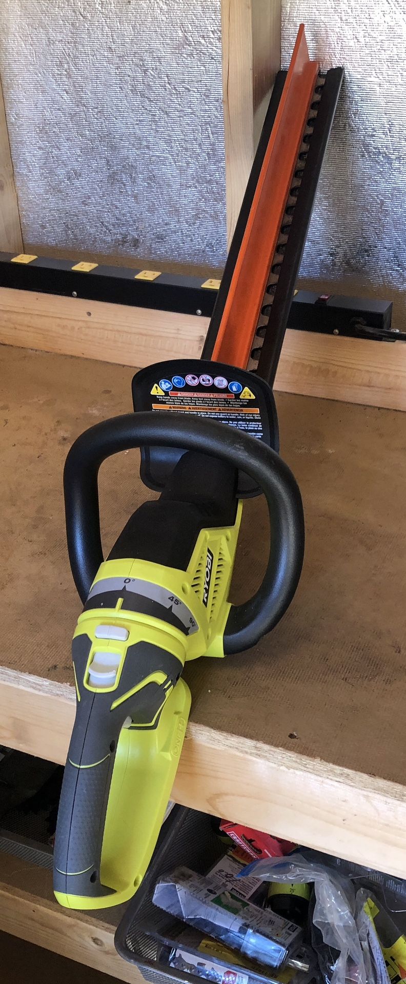 trimmer tool ryobi cordless hedge trimmer 18v