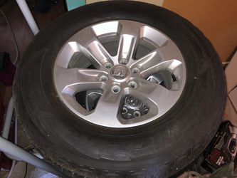 Ram 18” rims with slightly used tires