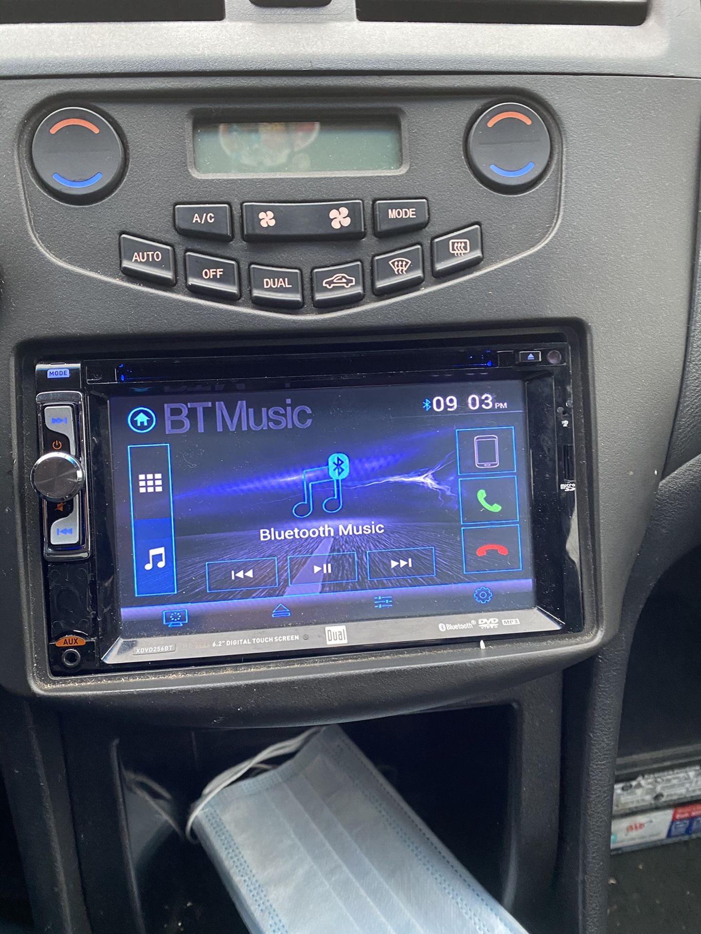 Dual Double Din With Bluetooth Music