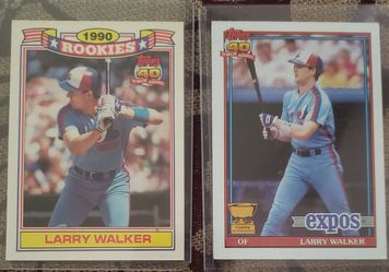 2 Larry Walker Rookie Cards. Mint Condition!
