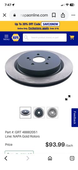 New In Box 2 Brake Rotors (contact info removed)1 Lexus