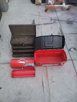 Toolboxes - 2 Metal, 1 Plastic - $15 Each or $40 for All