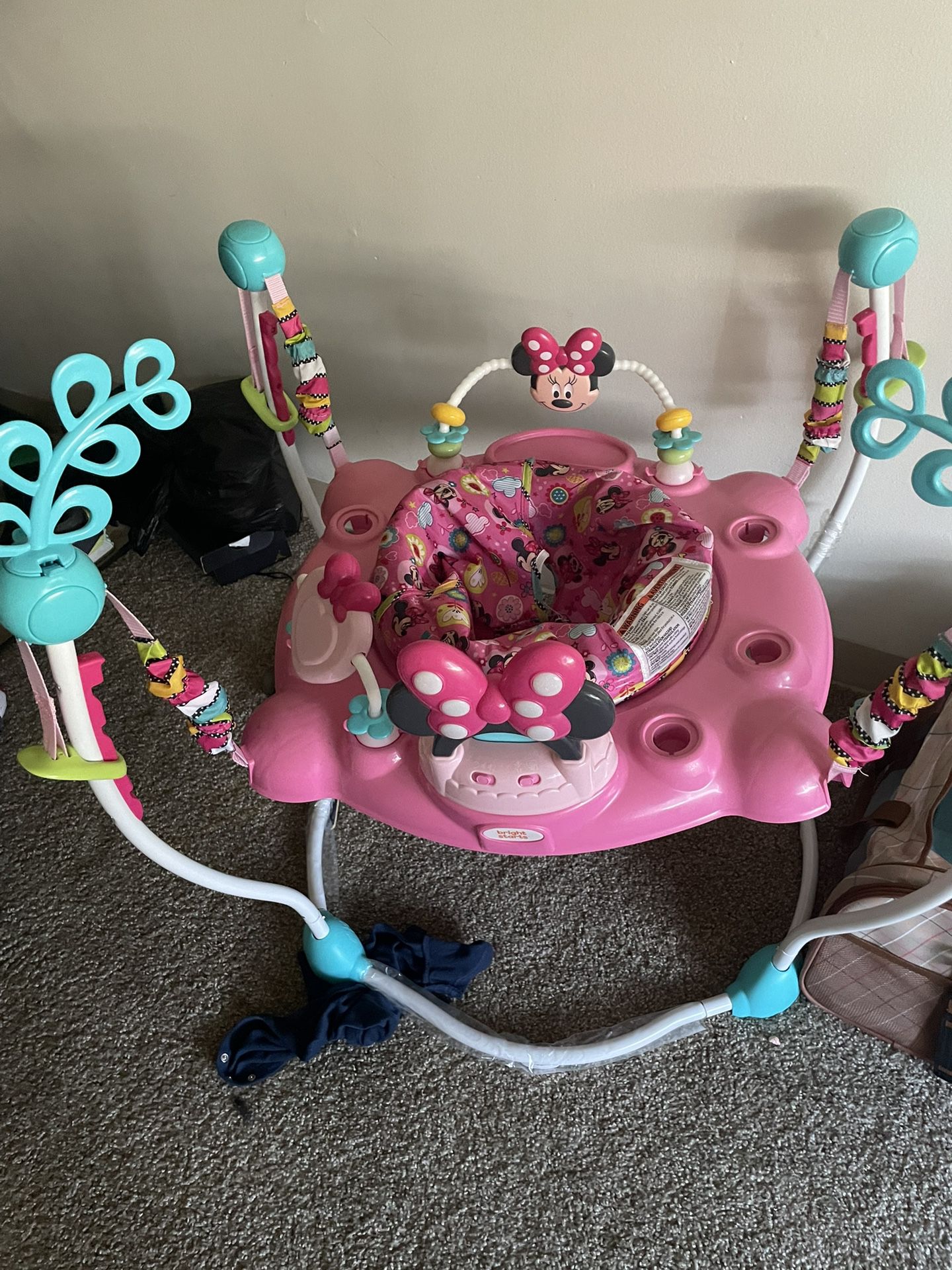 Pink Minnie Mouse Bouncer 