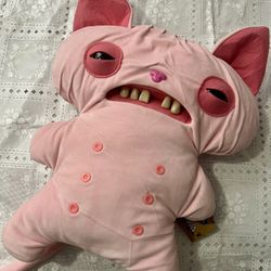 Fuggler Catch Me Chase 18"Pink Button Variant Rare Fuggler BIGG FUGG Wrinkle