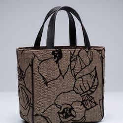 MZ Wallace Small Metro Tote - Floral Herringbone Print NWOT