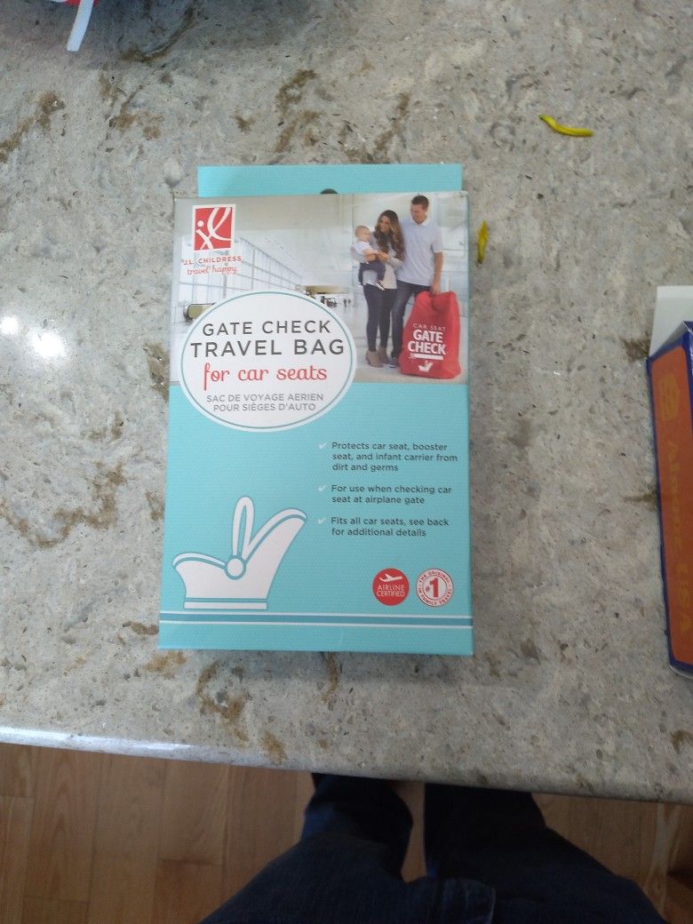 Gate Travel Bag For Car Seats /car Seat Travel Belt Adjustable Tolder Air Plane Seat Belt