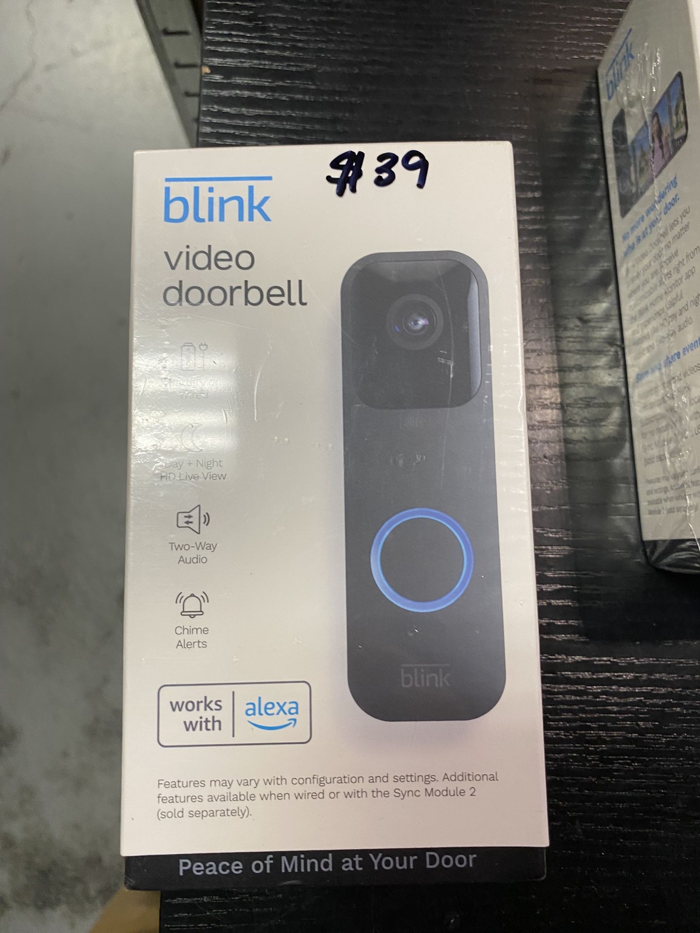 Blink Battery or Wired - Smart Wi-Fi HD Video Doorbell Camera in Black