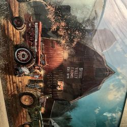 David barn house framed print