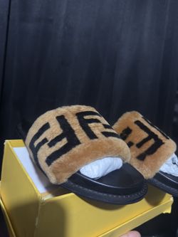 Fendi Fur Slides Size 7