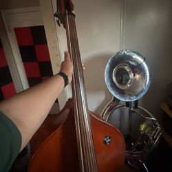 Tololoche With K&k Pickup Fully Set Up 