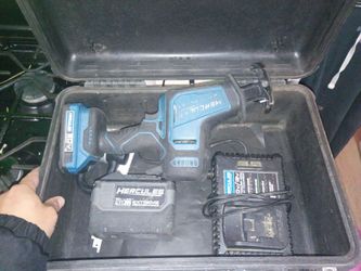 Reciprocating saw with 20v battery and charger and also a hercules 20v lion 12ah Extreme Performance battery pack