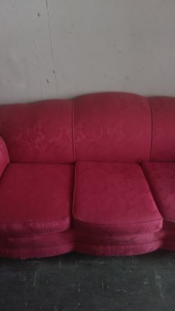 Old fashioned Red sofa