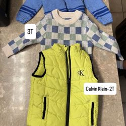 Toddler Boy Vest, Sweater, Cardigan & Long Sleeves