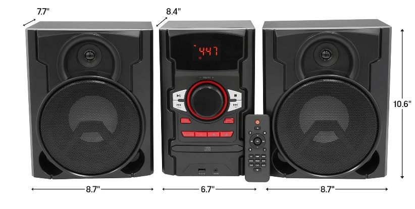Groove onn cd stereo system with Bluetooth wireless technology  4 PCs  new  $76