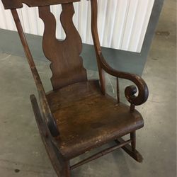 Rocker, Rocking Chair,Many years old, solid wood, handmade