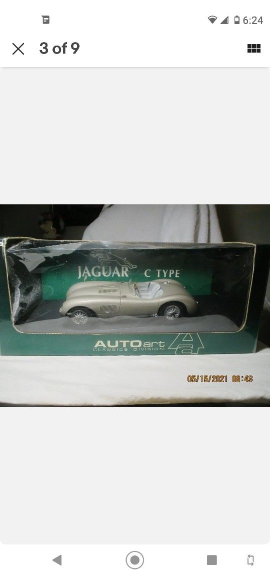 FANTASTIC AUTO ART JAGUAR C TYPE 1951 BRONZE MINT/BOXED 1/18 SCALE