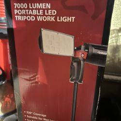 Brand new husky tripod, Work light