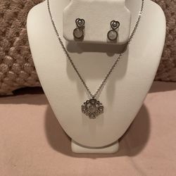 Stainless Steel Necklace And Earrings Set