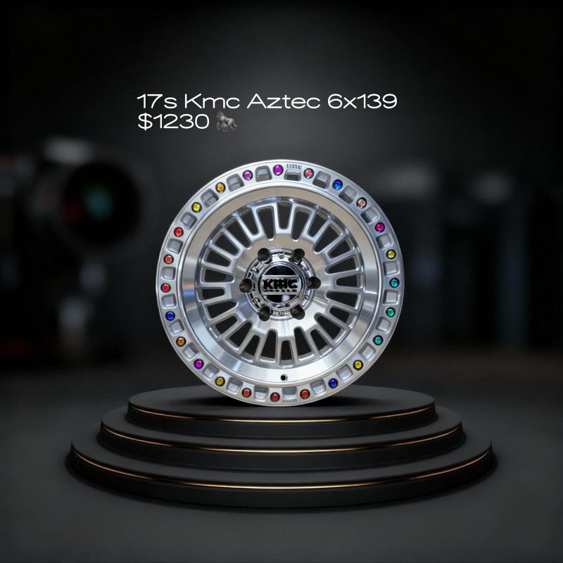 17s Kmc Aztec 6x139.$1230