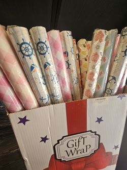 Bulk Assorted Gift Paper Rolls - Brand New - 20 Rolls