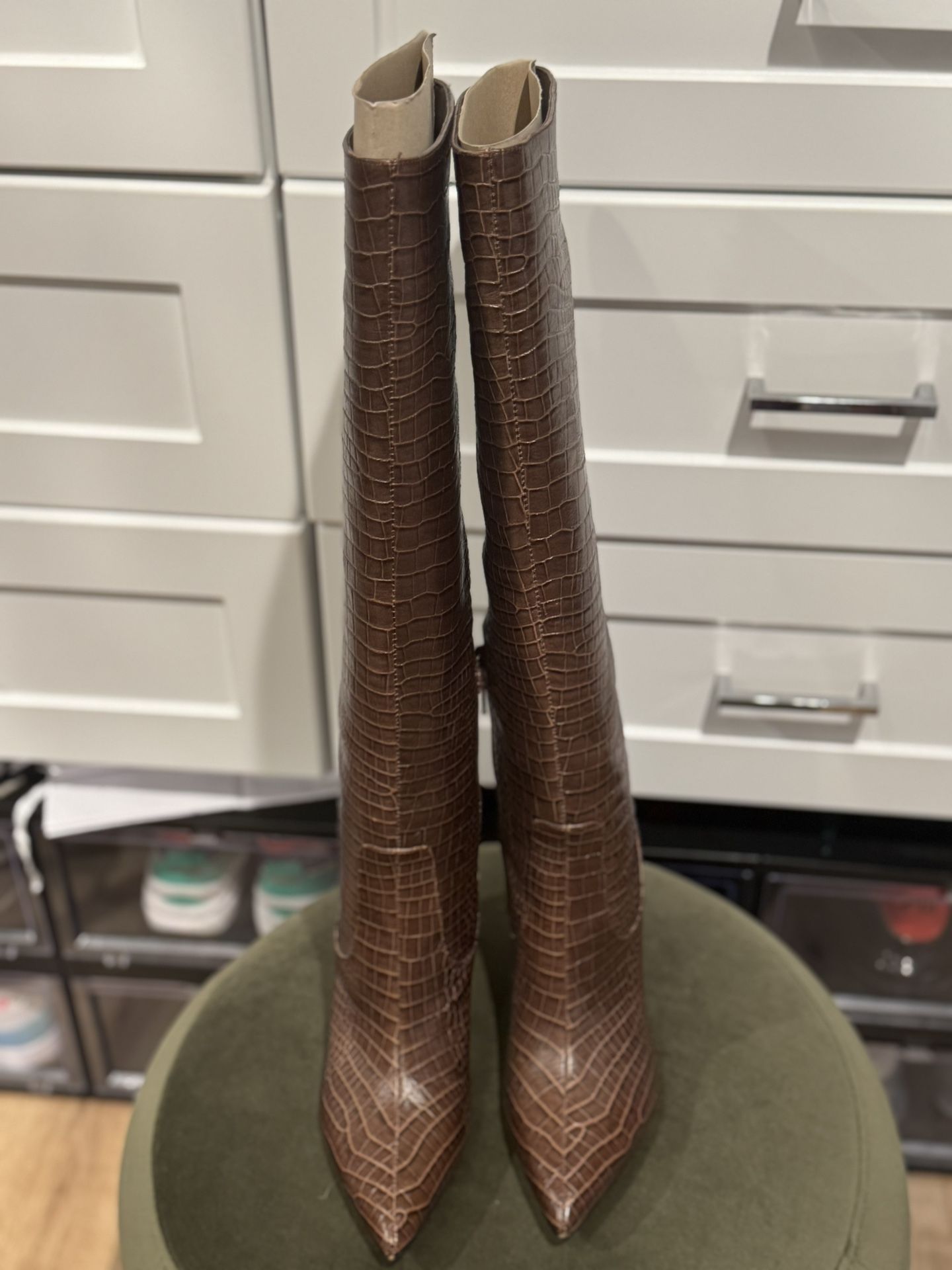 Nine West Snakeskin Boots (8)