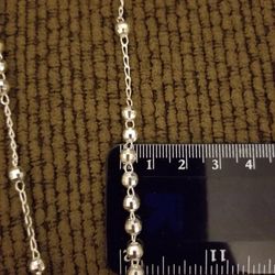 925 Italy Sterling Silver Diamond Cut 5mm Beads Virgin Mary Rosary Necklace 24" for Men Women Rosario Plata 925 Virgen De Guadalupe 24" Unisex