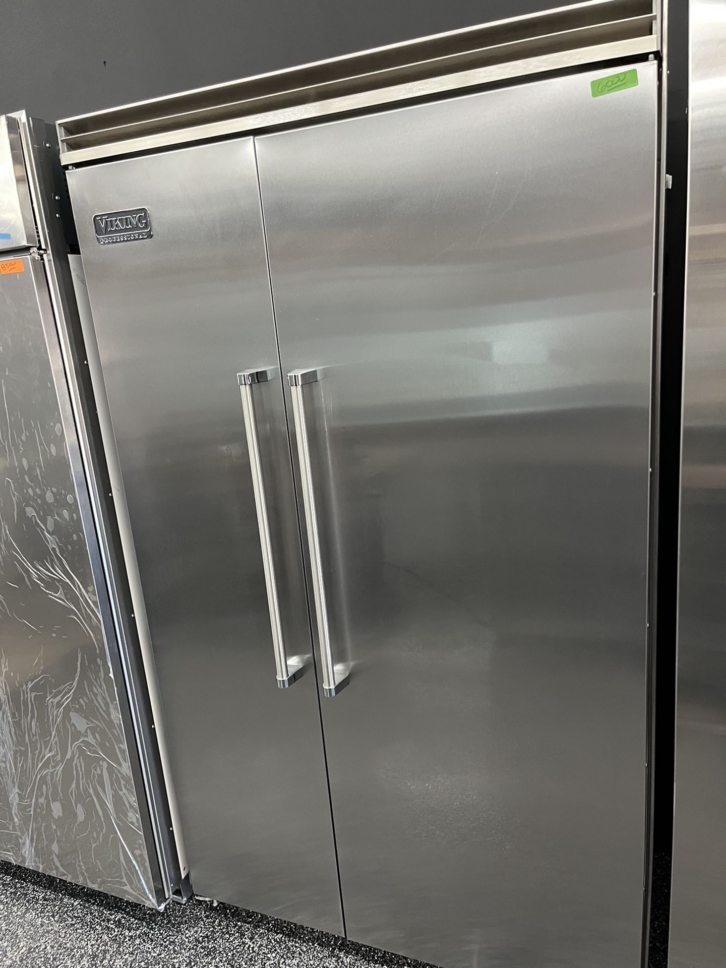 Viking Professional Built In Side By Side 48 Inch Refrigerator Used