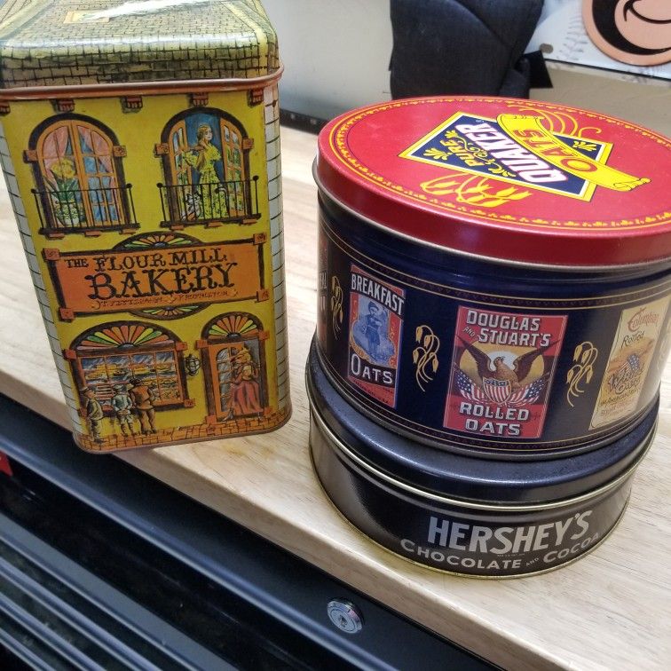 Vintage Cookie Tins (3)