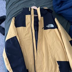 North Face Insulated Rain Jacket Gold 