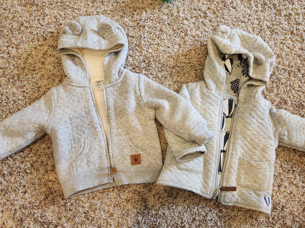 Baby Quilted Jackets - New Without Tags 9m