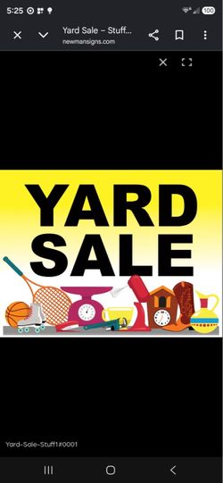 Yard sale Saturday , October 10th 2026 9a-12p