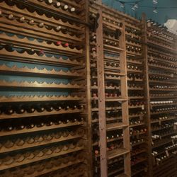 Custom Wooden Wine Wall Rack