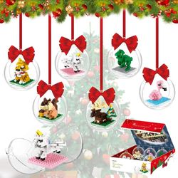 541 PCS DIY Building Blocks Model Christmas Kit, STEM Building Bricks Playset, Compatible with All Major Brands, Ideal Learning Educational Toy Party 