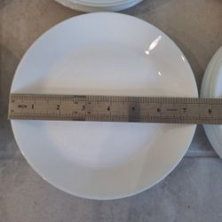Small white 7.5" plates